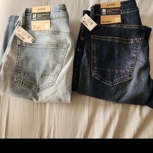 Aeropostale Slim Straight and Straight Blue Jeans NEW! 👖